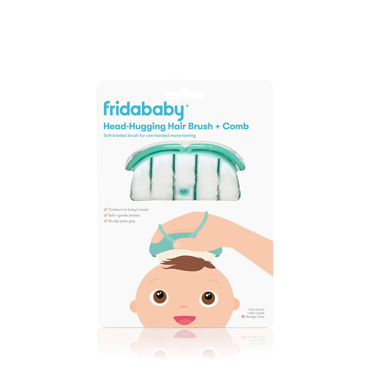 Frida Baby | Juego de Cepillo y Peine para Bebés | Cabello Fino