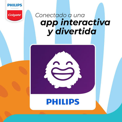 Colgate Philips Sonicpro 10 KIds Cepillo de dientes eléctrico | 31.000 Movimientos por Minuto, Seguro y Suave Para los Dientes de los niños, Funcional con App Interactiva de Cepillado