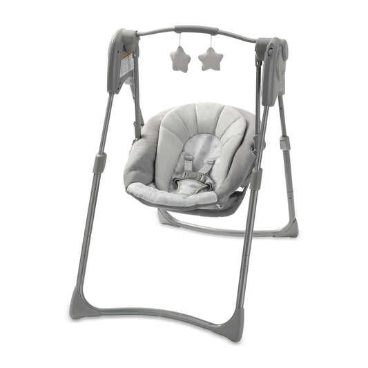 Graco® Slim Spaces™ Columpio Compacto para bebé, Reign