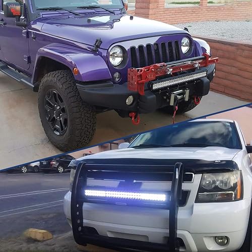Nilight - Barra de luz de ledes 60009C-A, 78.7 cm,198 W, Combo de Foco de inundación, Off Road, Luces antiniebla, de manejo, para SUV, Barco, 4x4, Jeep.