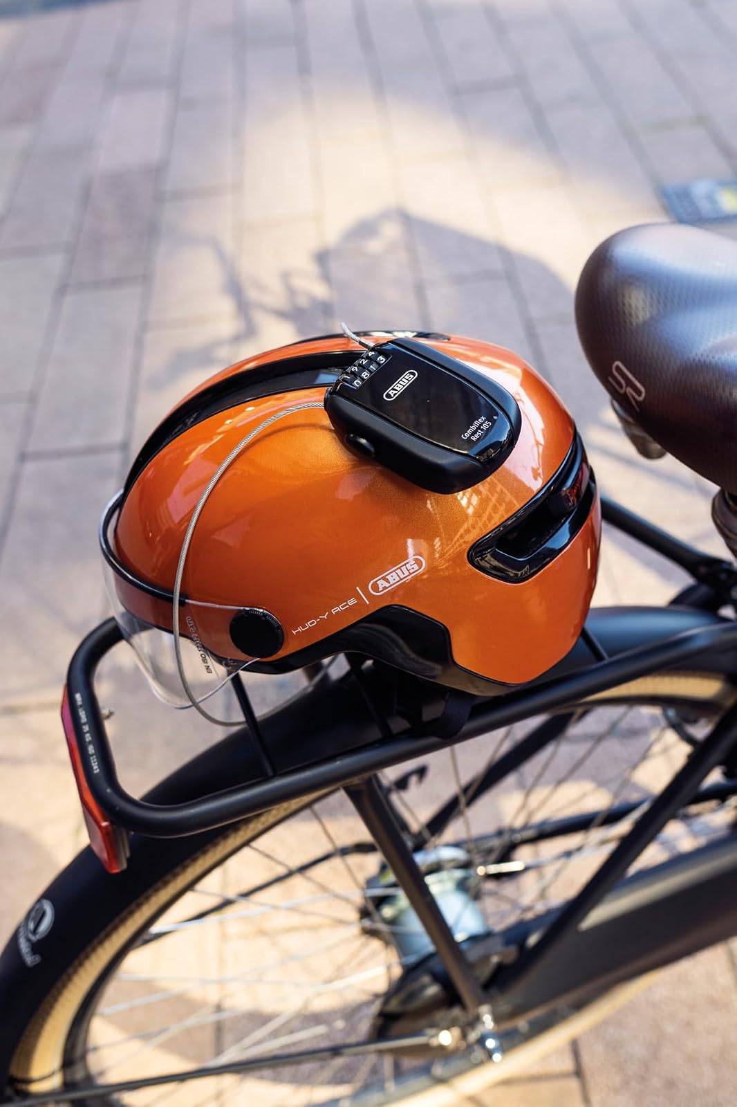 ABUS Candado de bicicleta Combiflex, negro, 105 cm