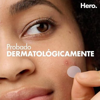 Hero Parches para Acné Mighty Patch Original, Caja con 48 Piezas para Uso de Noche. Absorben las Impurezas en 6 a 8 Horas. Fáciles de Usar y No Contienen Medicamento. Probados Dermatológicamente
