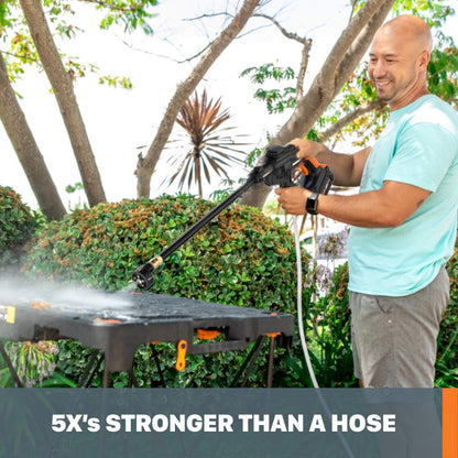 Worx Hydroshot 20 V Power Share 320 PSI Limpiador de energía portátil -WG620 (batería y Cargador incluidos)