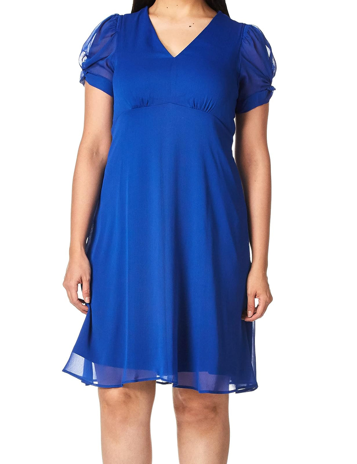 Calvin Klein Vestido Acampanado con Nudo en la Manga Vestido para Mujer