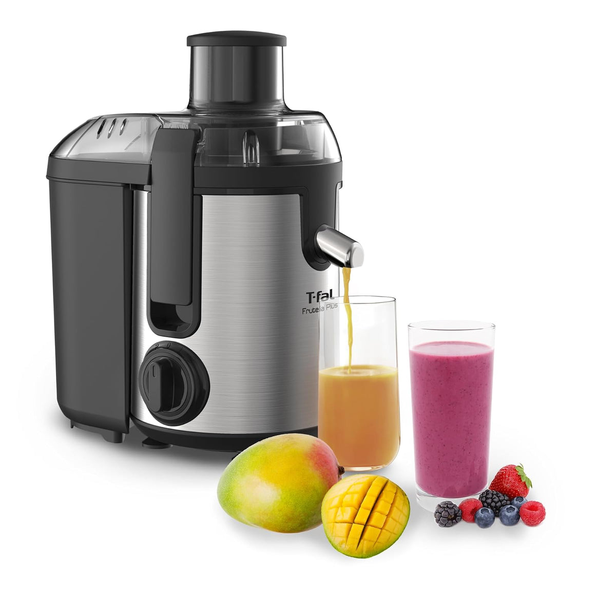 T-fal Extractor de Jugos Frutelia Plus 350W, 950 ml - Inox