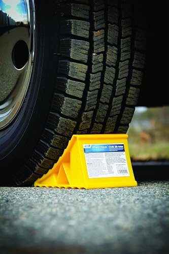 Camco 44432 Wheel Chock Without Rope, Helps Keep Your Trailer or RV In Place (Pack of 1)
