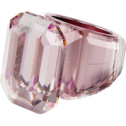 SWAROVSKI - Anillo de cóctel de Lucent, vidrio azul, vidrio rosa