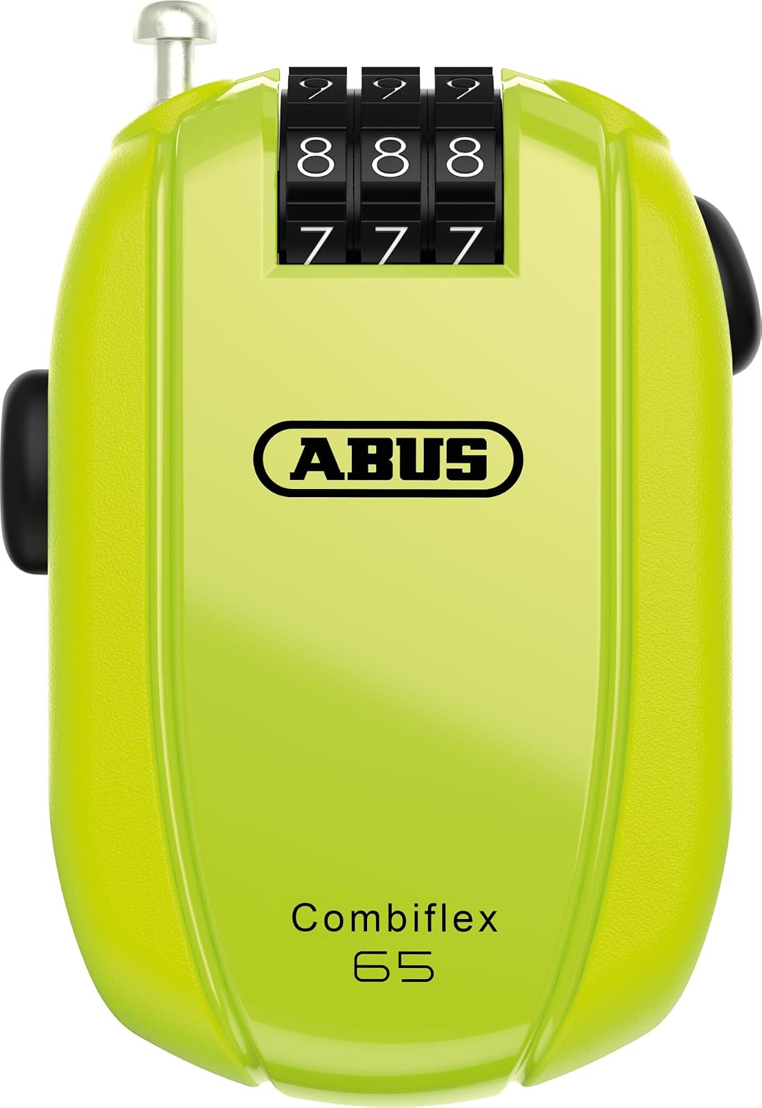 ABUS Candado unisex para bicicleta adulto, amarillo (Signal Yellow), 65 cm - Amarillo (Signal Yellow) - 65 cm - talla única
