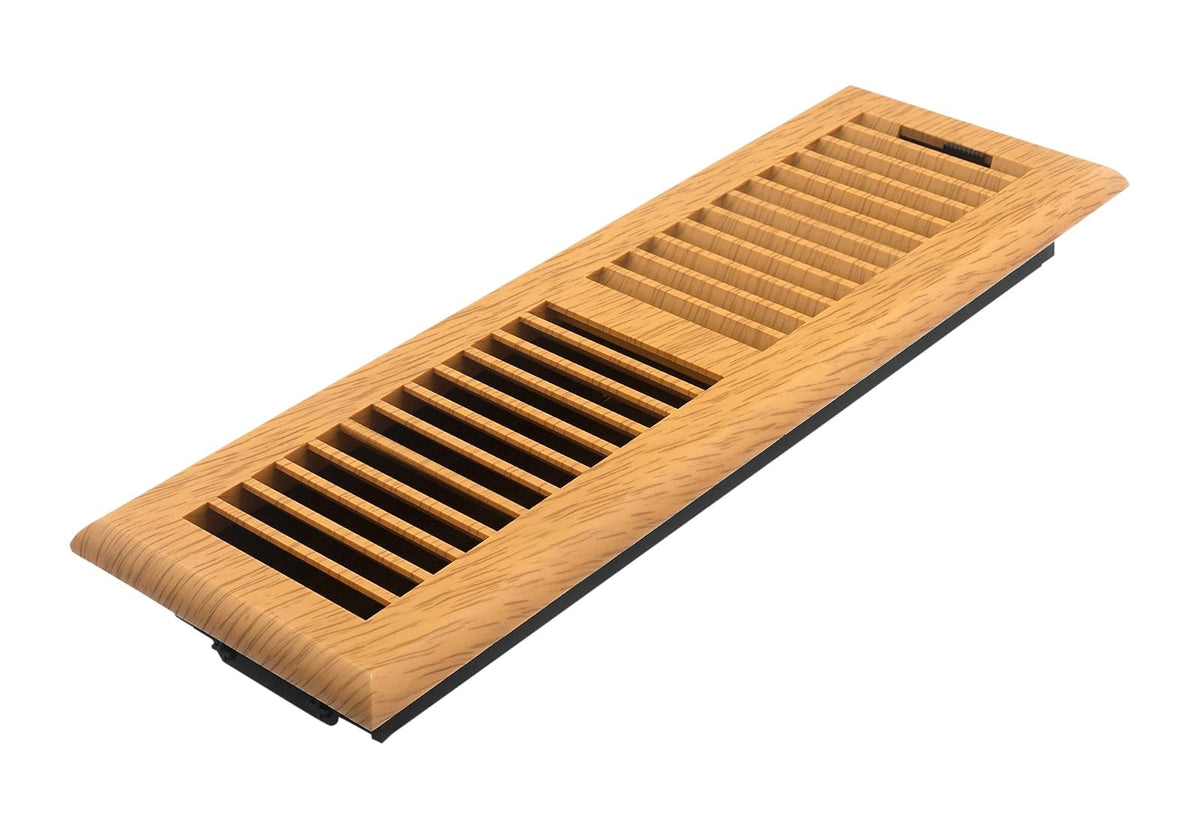 Accord APFRMPL410 - Registro de piso de plástico con diseño de rejilla, Classic, 4" x 14", Roble