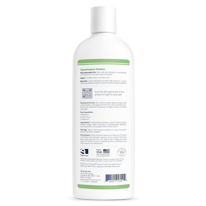 Synergylabs Veterinary Formula Clinical Care Hypoallergenic Shampoo for Dogs and Cats; 16 fl. oz.