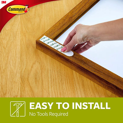 Command - Tiras para colgar fotos XL de 20 libras, 10 pares (20 tiras de mando), sin daños, para colgar fotos, resistente, ideal para decoración del hogar, calcomanía negro