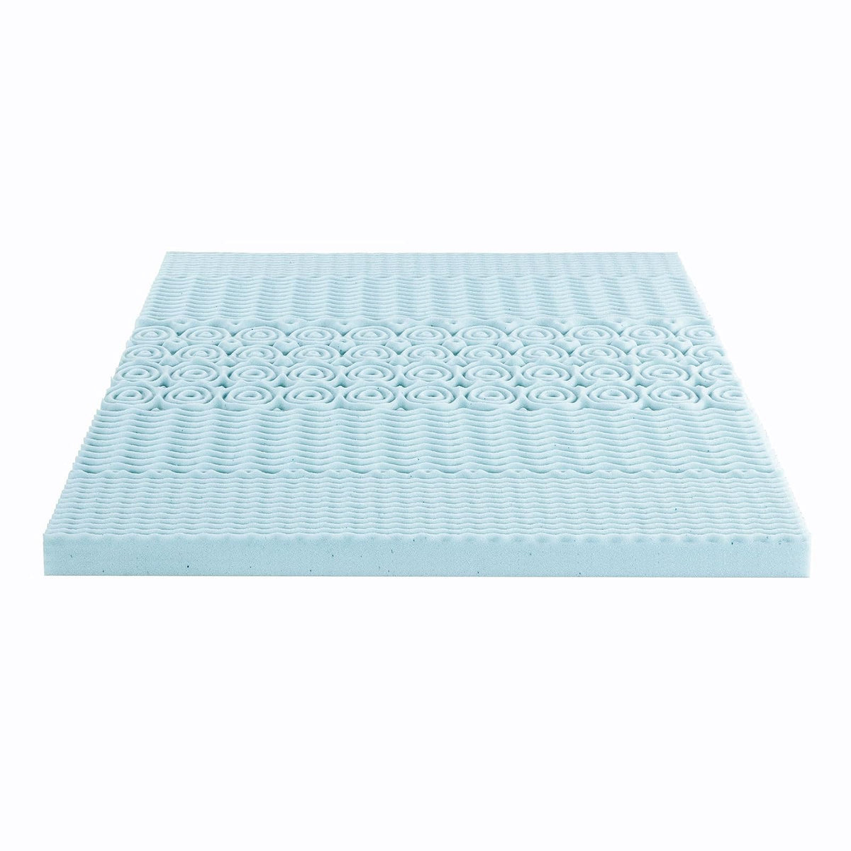 Mellow - Colchón de Espuma viscoelástica de 4 Pulgadas, 5 Zonas, infusión de Gel refrescante, Esencial para recámara, tamaño Individual XL, Azul