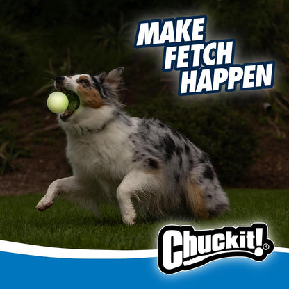 CHUCKIT Max Glow Balls for Pets (2 Pack), Medium, White