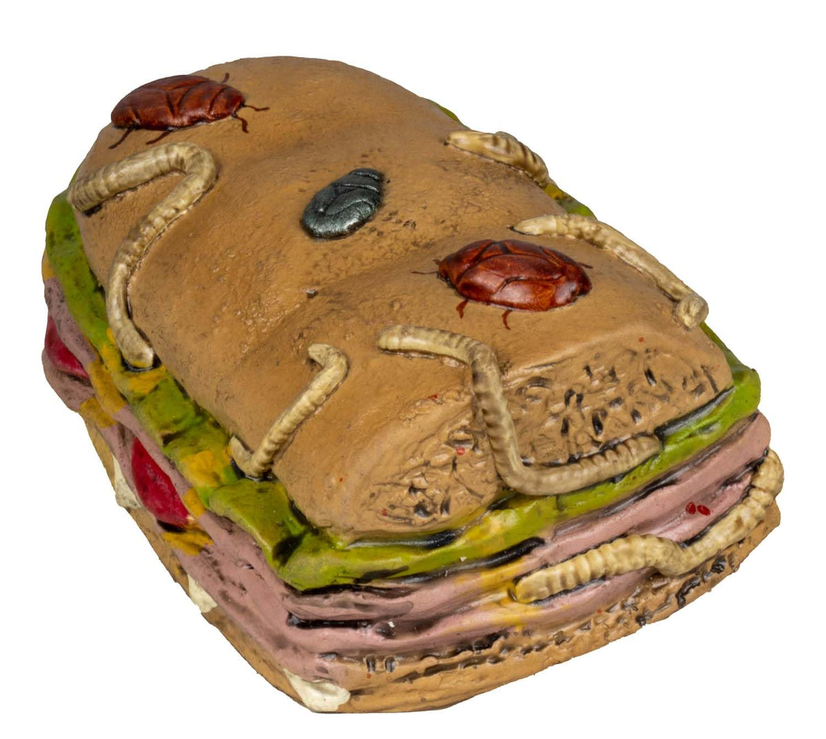 Ghoulish Productions Decoración de látex Rotten Sandwich. Sandwich Podrido Decoración Halloween. Sandwich Halloween. Decoración Comida Podrida. Ideal para Usar en Fiestas de Halloween, casa embrujada