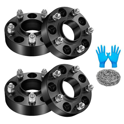 BDFHYK - Espaciadores de Rueda de 5 x 127 mm, espaciadores de 1.5 Pulgadas | Hubcentric 5 separadores de lengüetas, 1/2-20 pernos, orificio de cubeta de 71.5 mm, compatible con Wrangler JK Grand
