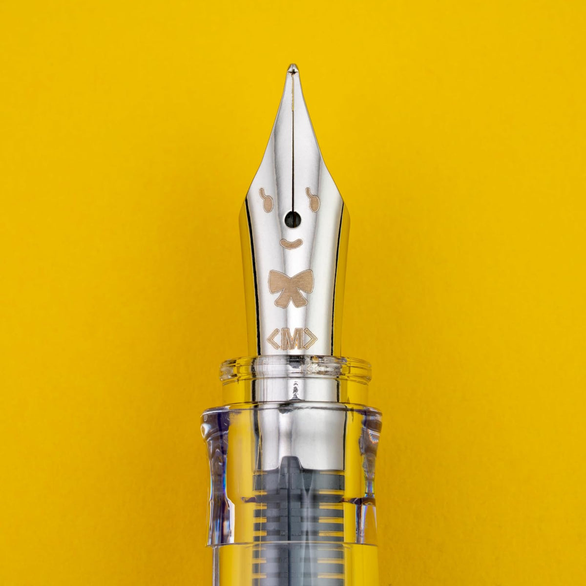 PILOT Pluma Fuente Kakuno, barril color rosa traslúcido, punto mediano, estuche con una pieza