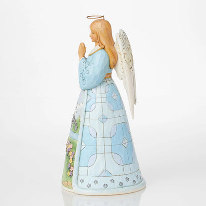 Enesco Jim Shore Heartwood Creek - Figura de ángel de Duelo para Mascotas, 9.75 Pulgadas, Multicolor