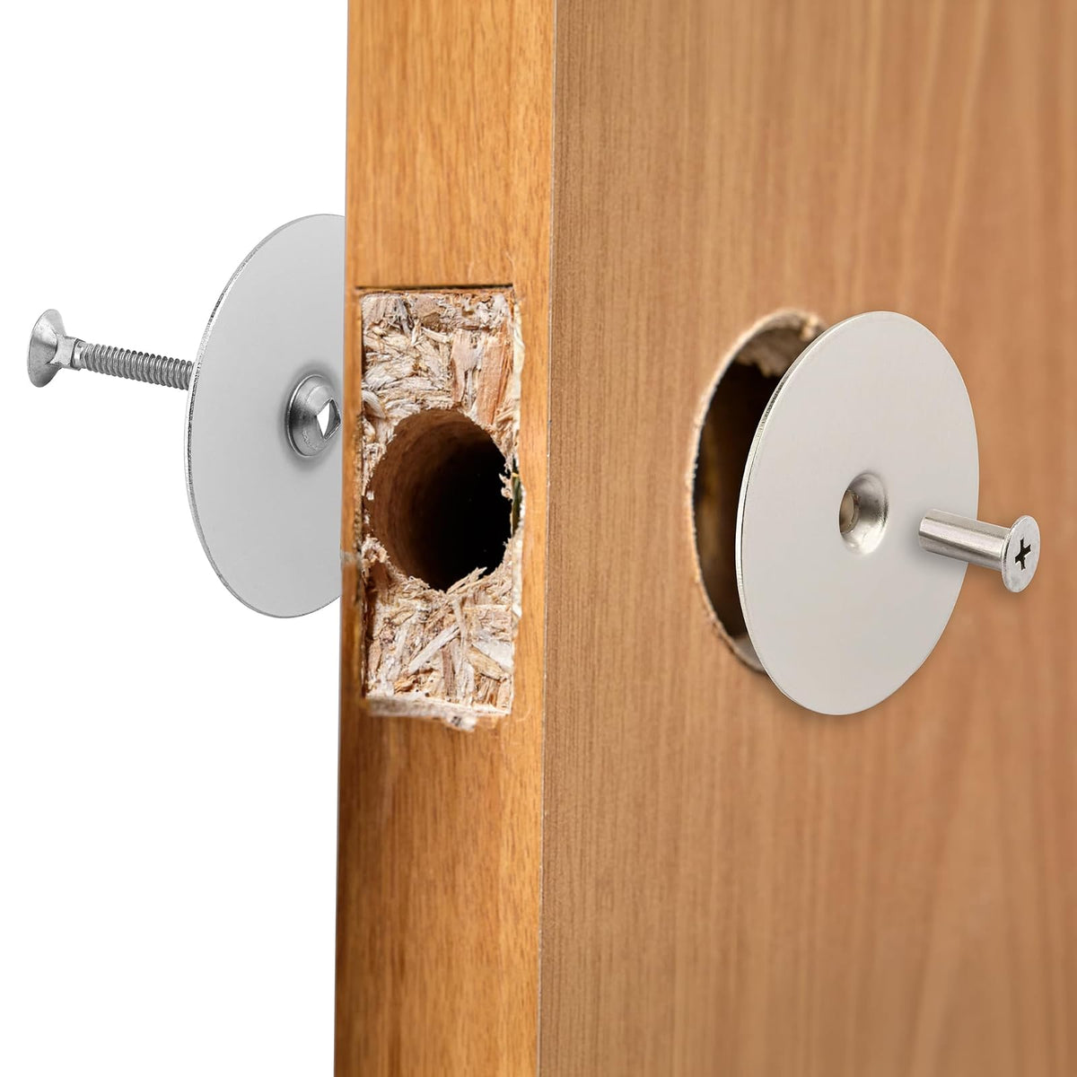 Prime-Line U 10446 - Placa de acero para puerta (níquel satinado)