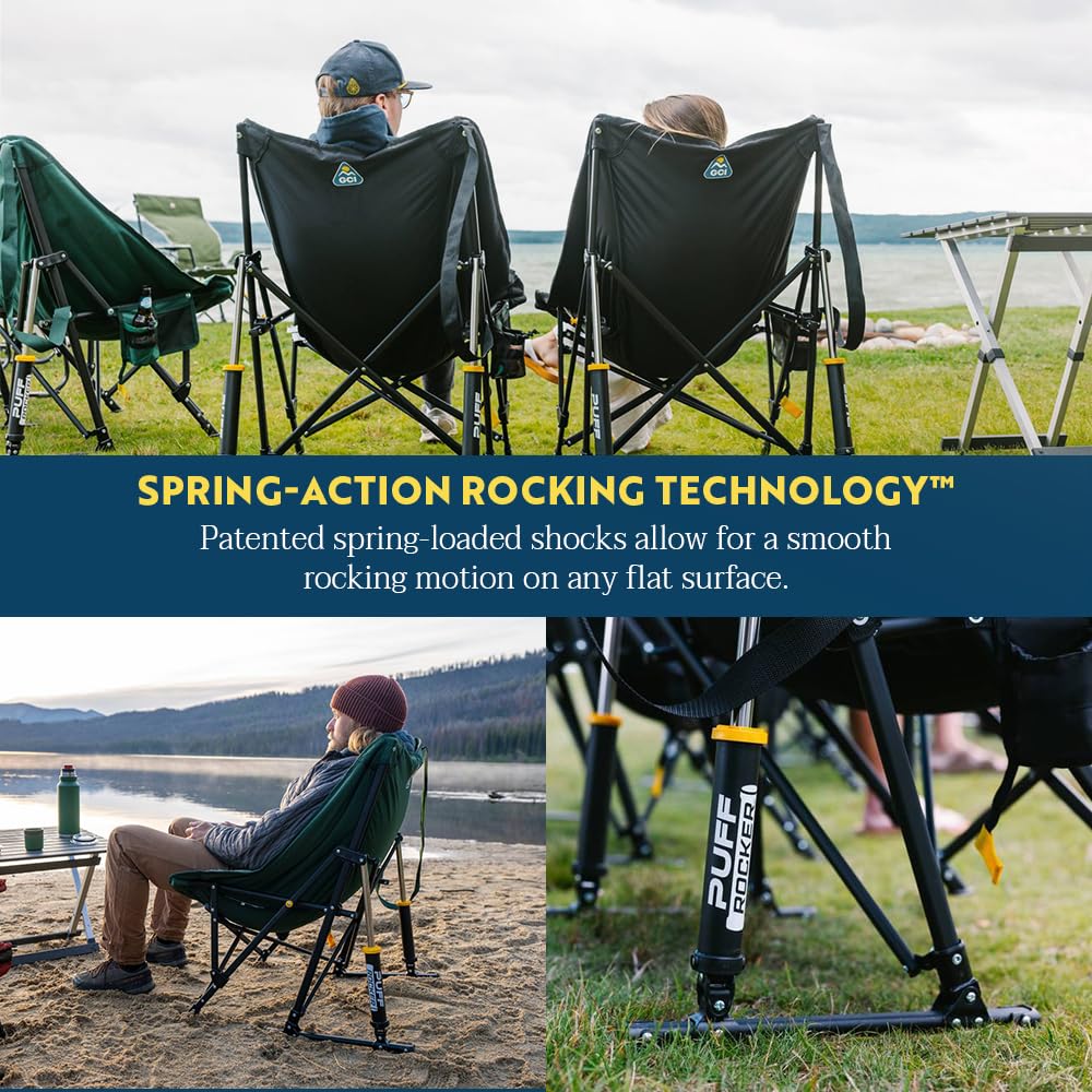 GCI Outdoor Freestyle Puff Rocker Silla Mecedora portátil para Acampar al Aire última intervensión, Amatista