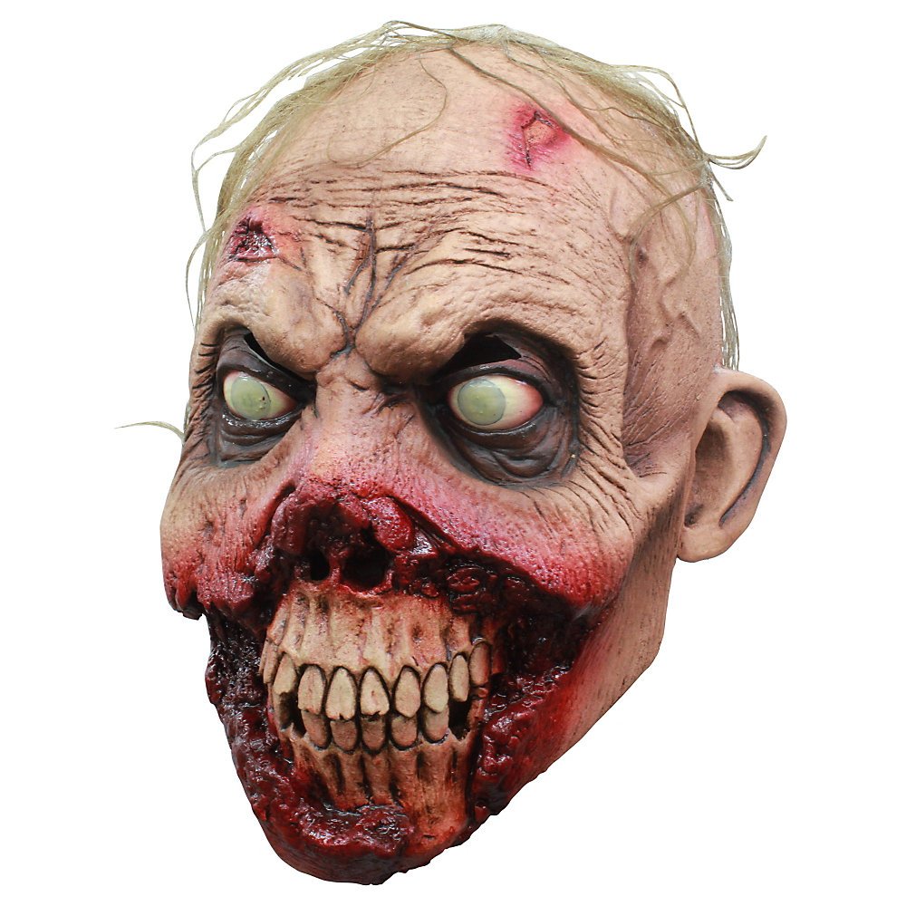 Ghoulish Productions Rotten Gums, Máscara de Zombie Tenebroso, Disfraz de Zombi Apocalíptico ideal para Halloween y Fiestas de Disfraces