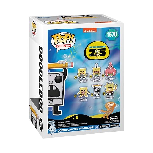Funko Pop! TV: Spongebob Squarepants 25th Anniversary - Doodlebob - Collectable Vinyl Figure - Gift Idea - Official Merchandise - for Kids & Adults - TV Fans - Model Figure for Collectors and Display