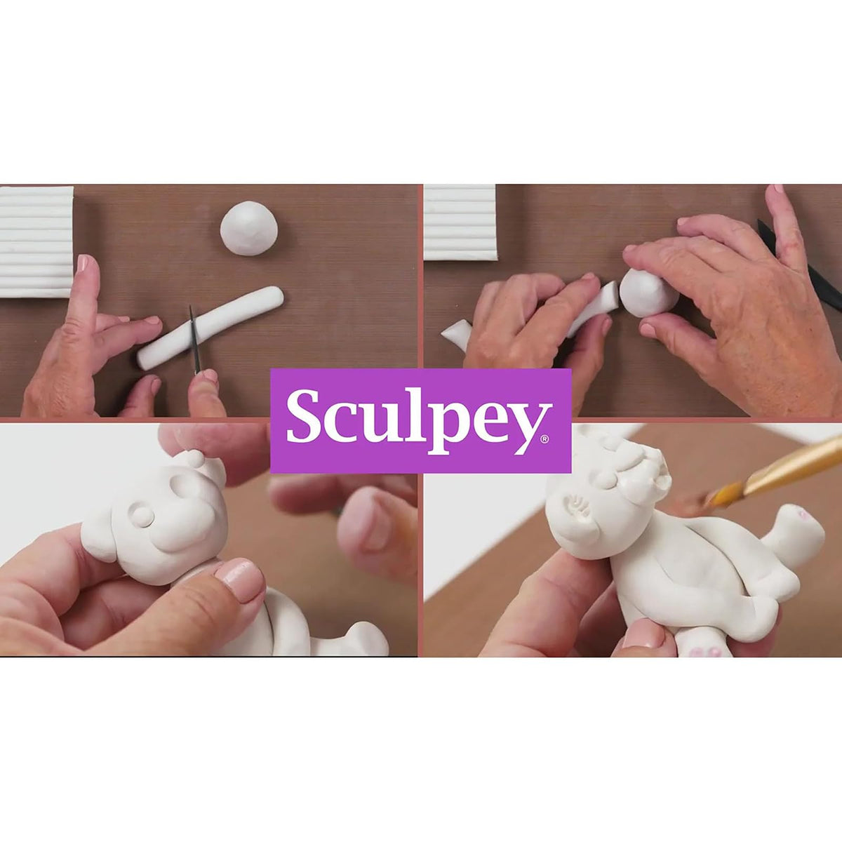 Polyform Sculpey III Polymer Clay, 8-Ounce, White