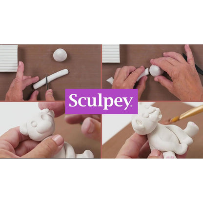 Polyform Sculpey III Polymer Clay, 8-Ounce, White