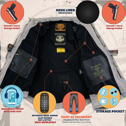 Milwaukee Performance - Camisa tipo motociclista de mezclilla con aramida, gris, extragrande, para hombre, gris, 4X