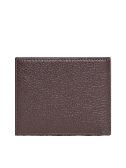 Tommy Hilfiger Cartera Cafe para hombre | De mano, 4 pulgadas, cuero, con logo distintivo TH