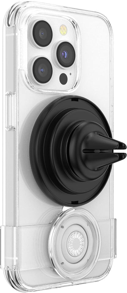 PopSockets: Soporte de Automóvil Compatible con MagSafe®, Soporte magnético para teléfono para Automóvil, Soporte de teléfono para Automóvil, Negro