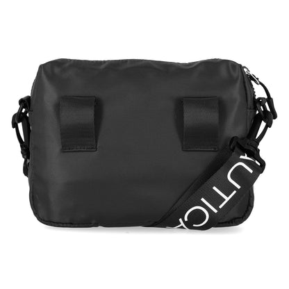 Nautica Nautica - Puf de nailon para mujer, con correa de hombro ajustable, Negro -, Talla unica