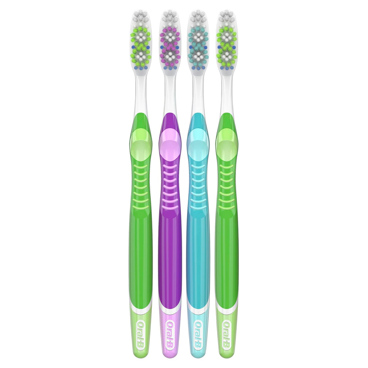Oral-B 35 Soft Bristles 3D Vivid Toothbrush, White, 4 Count