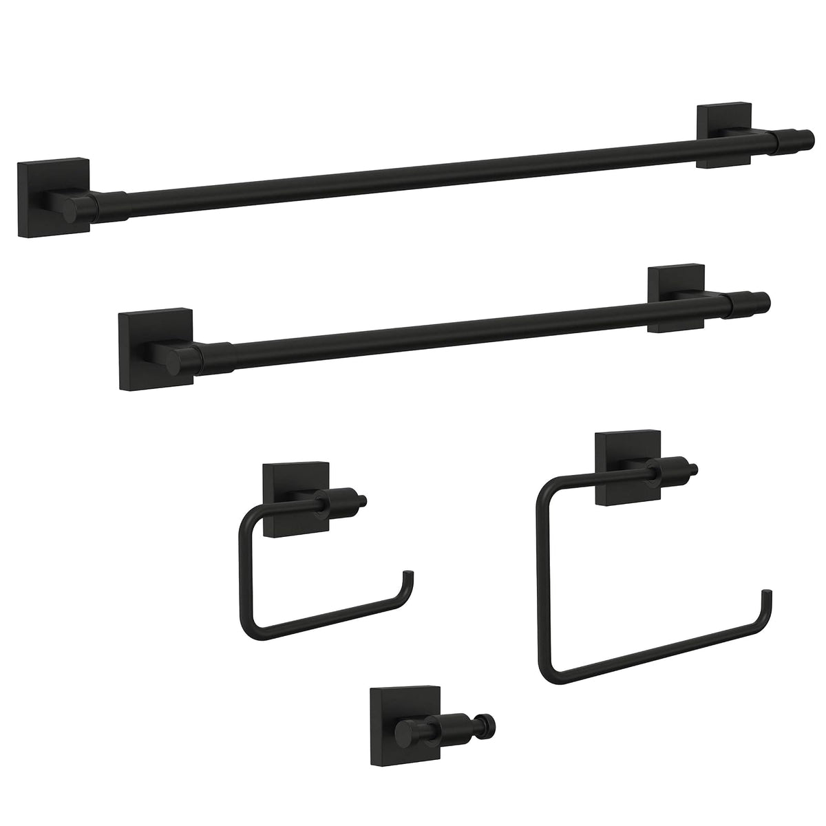 Franklin Brass Maxted MAX50-FB - Soporte para Papel higiénico, Color Negro Mate, Accesorios de baño