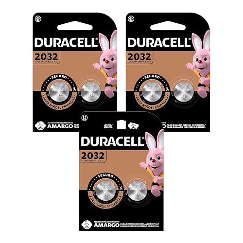 Pila Botón de Litio CR2032 - Pack x6 - Duracell Dura Más