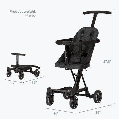 Dream On Me - Cochecito y silla de paseo Universal Coast en negro