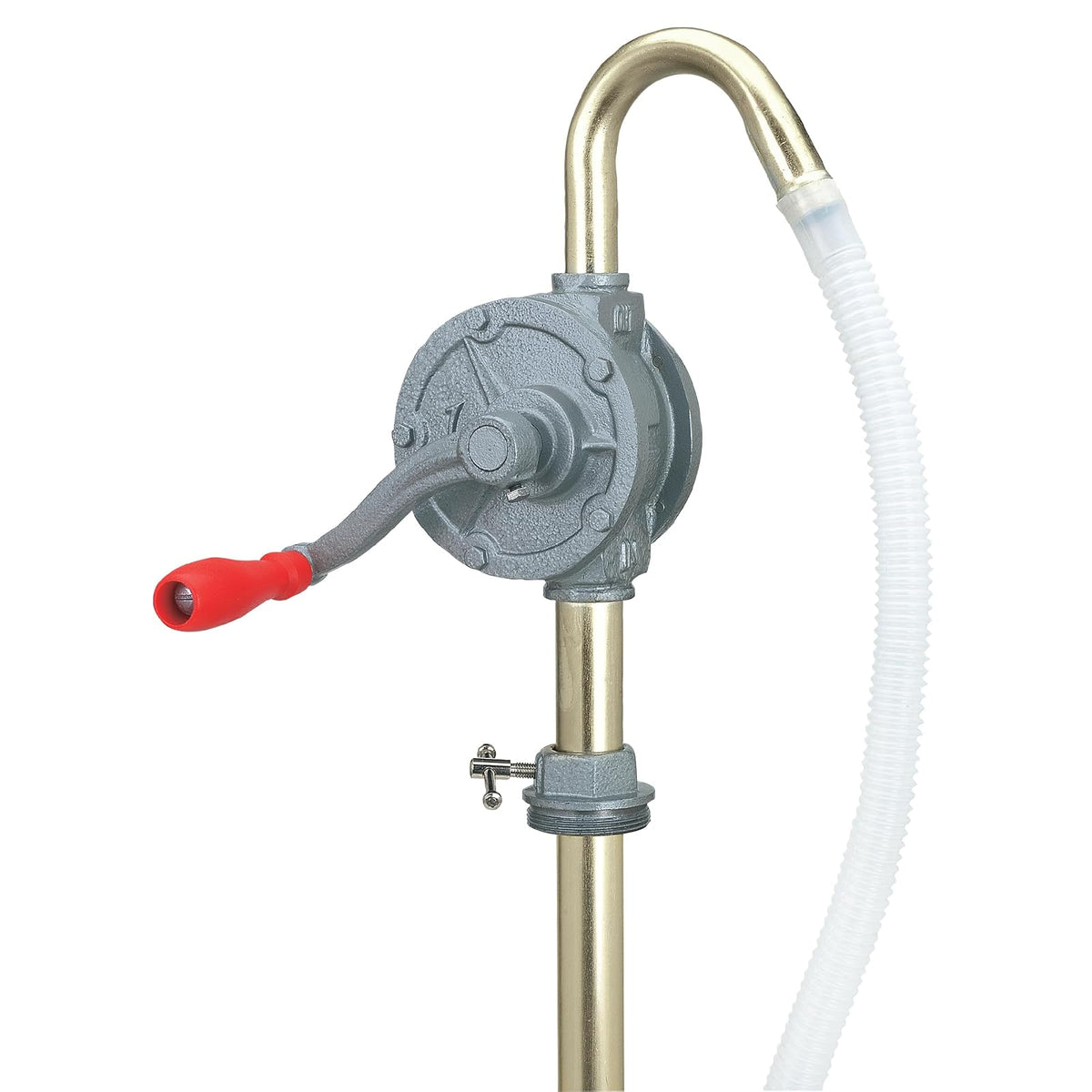 Lumax Gray LX-1318 Rotary Barrel Pump for transferring Non-Corrosive, Petroleum Based, Light to Medium Viscosity-Like, Motor, Heavy, Transmission Fluid, Heating Oils