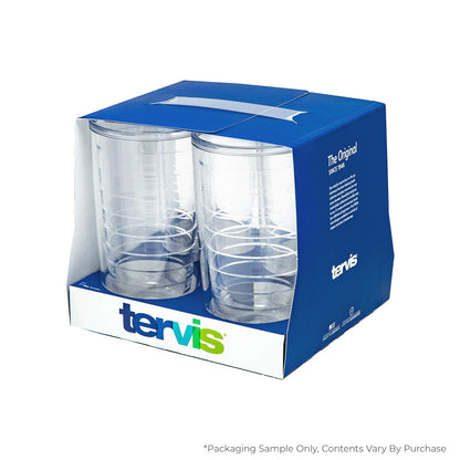 Tervis 4-Pack Tumbler, 16-Ounce, Clear