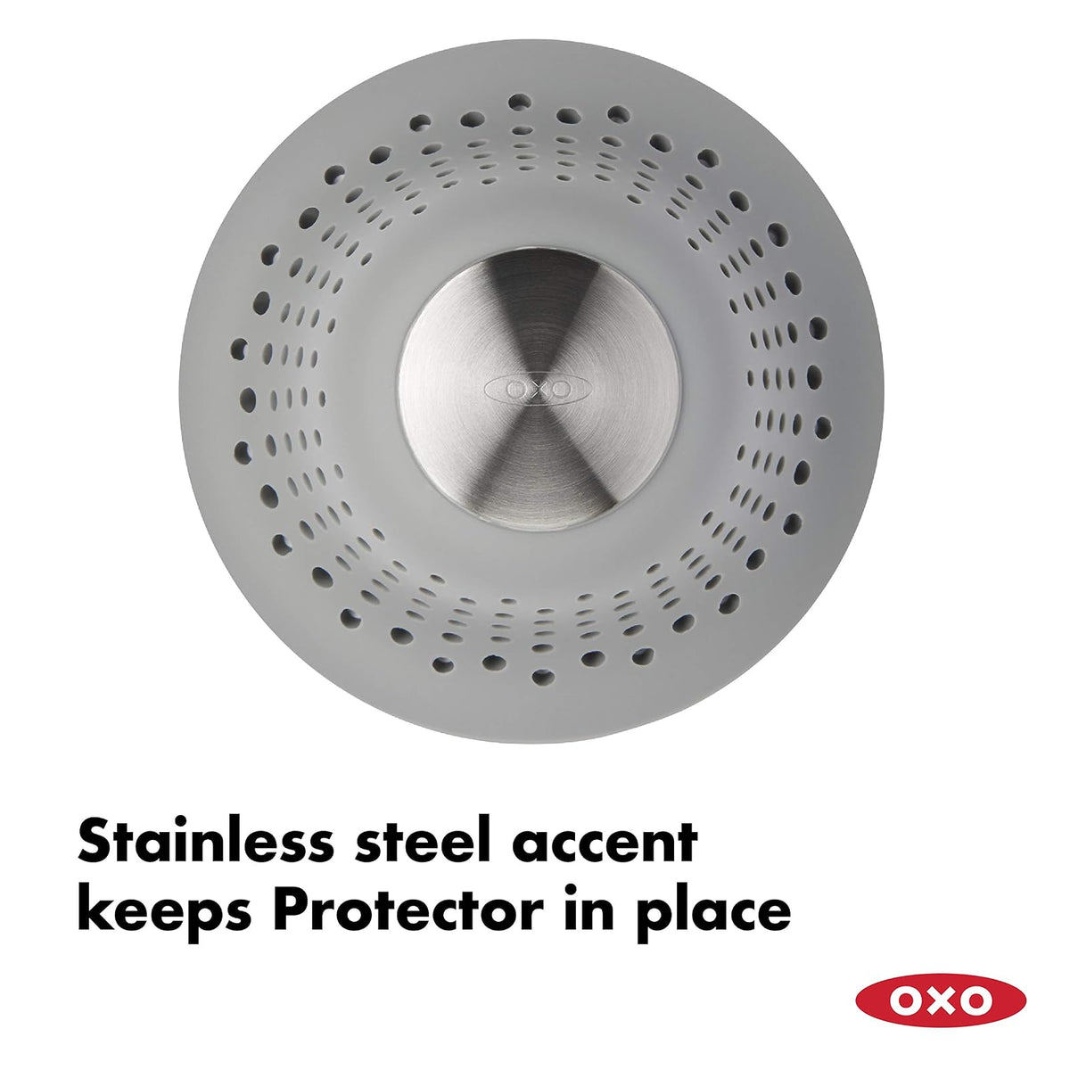 OXO Good Grips - Protector de Drenaje de Silicona para Ducha y Tina, colector de Drenaje de Cabello