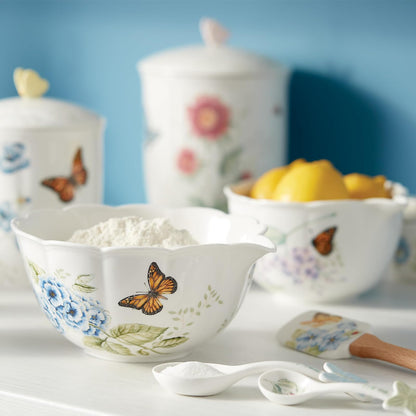 Lenox Butterfly Meadow Juego de 2 cuencos de rodar de 2 piezas, 3 libras, multicolor