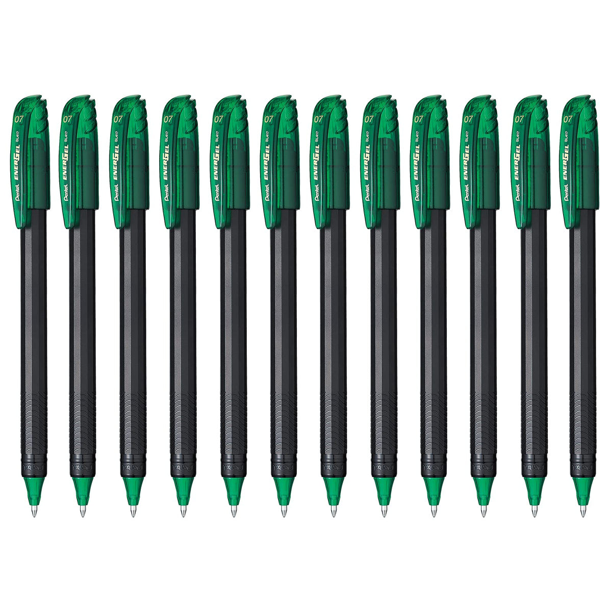 Pentel EnerGel Bolígrafo de Gel, 0.7 mm - Verde