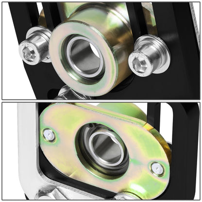 DNA Motoring CBK-PLT-FM90-BK Placas Delanteras Cámara/Ruedas Negras para Ford Mustang 90-93