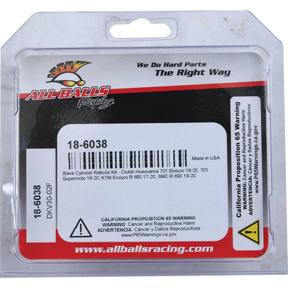 All Balls Racing Kit de Cilindro Esclavo de Embrague 18-6038 para KTM Enduro R 690 2017-2020