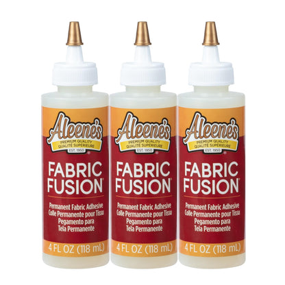 Aleene's Fusion Fabric Glue, 4 Fl Oz - 3 Pack, Multi