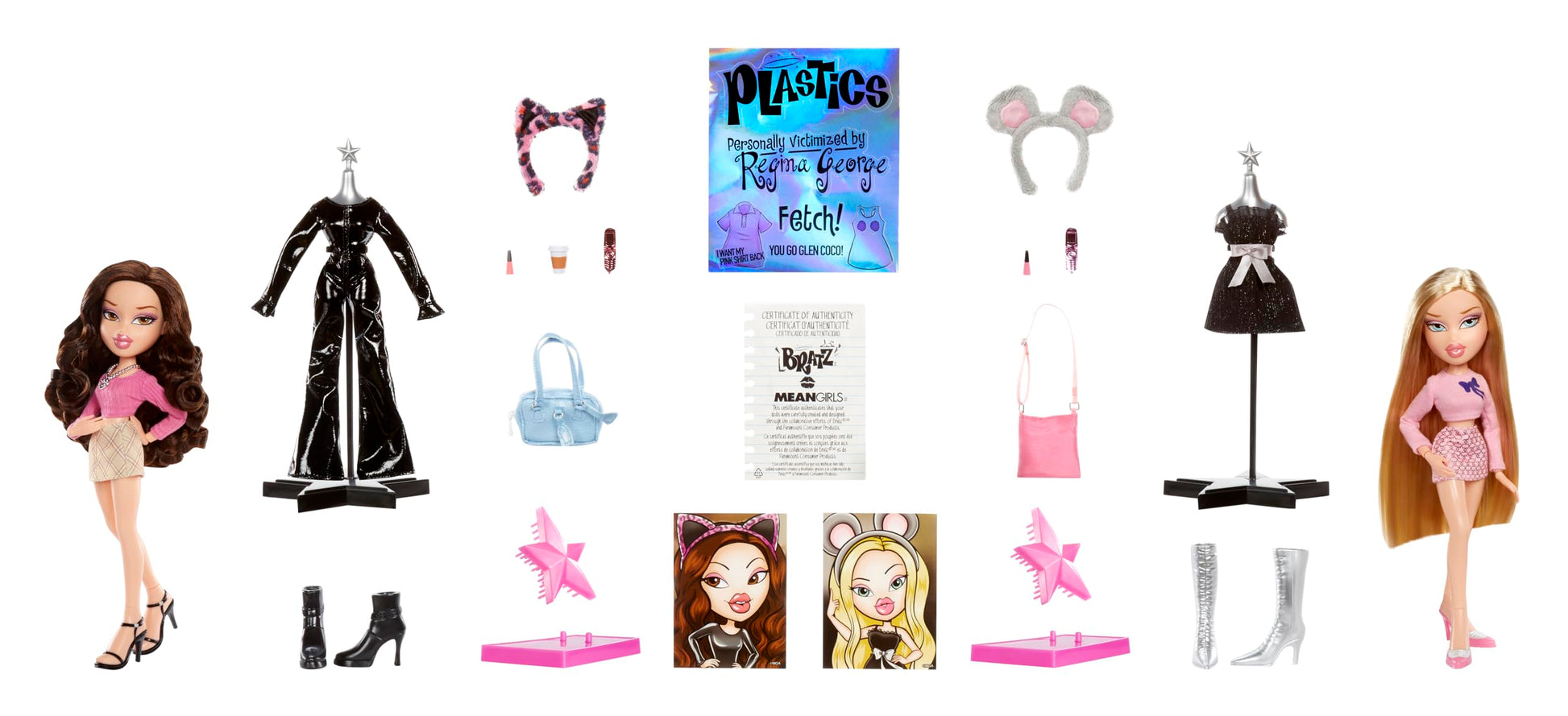 Bratz, Mean Girls Muñecas Karen y Gretchen, Muñecas para Niñas, Incluye 4 Atuendos y Accesorios, 4 Años en Adelante