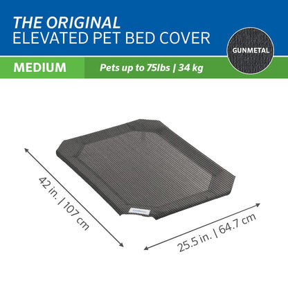 Coolaroo The Original Elevated Pet Bed - Funda de Repuesto para Cama, tamaño Mediano, Color Bronce