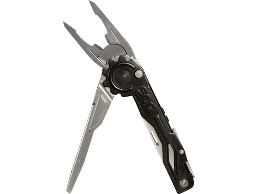 SOG Specialty Knives and Tools SWP1001-CP SwitchPlier Multi-tool 2.0 with 12 Tools, silver/black