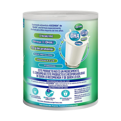 ASCENDA Suplemento Alimenticio Sabor Vainilla Lata de 900g