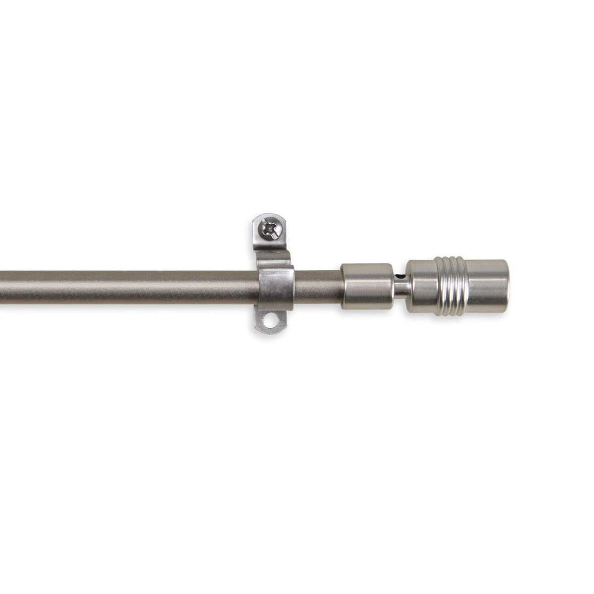 Rod Desyne CF03-18-5 Barrel Cafe Rod, Satin Nickel, 18-28"