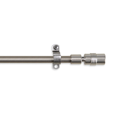 Rod Desyne CF03-18-5 Barrel Cafe Rod, Satin Nickel, 18-28"