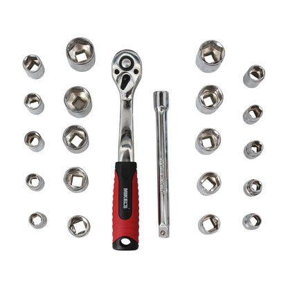 MIKEL´S Juego de Dados y Matraca 3/8” 21 Piezas
